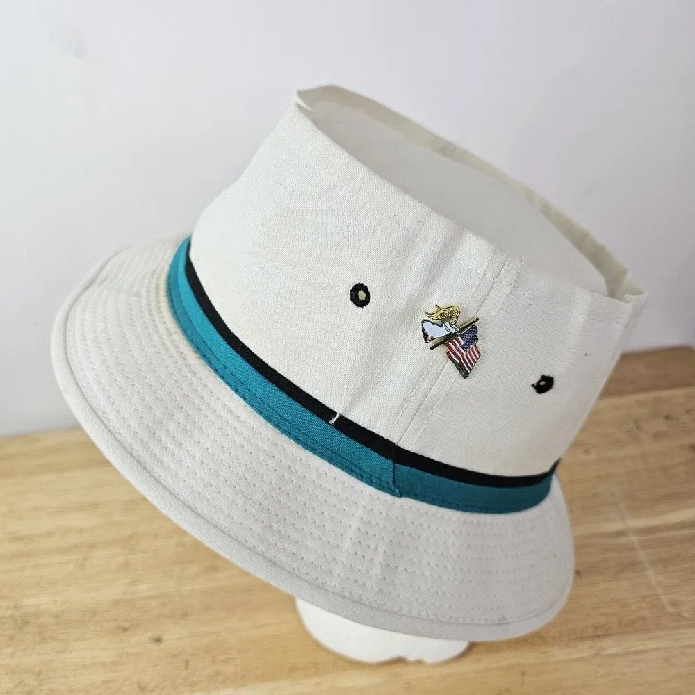 Al Gionfriddo Brooklyn Dodger Baseball‎ Player Autographed Bucket Hat Signed Pin